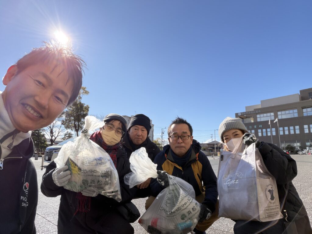 浜北プロギング風景