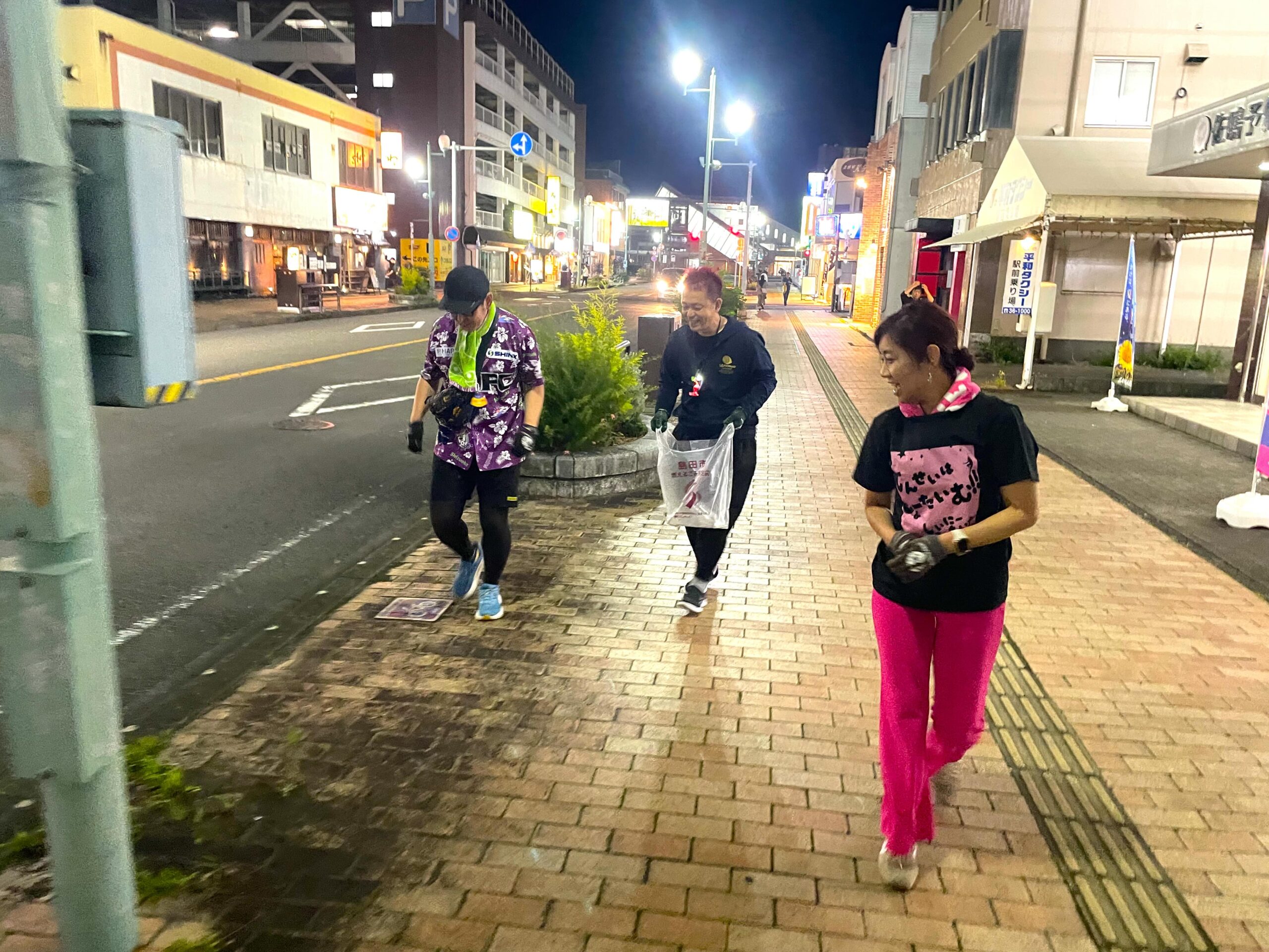 【#394】島田プロギング開催~ビア・パーク終了後のナイトプロギングで夜のまちを守る~の活動写真