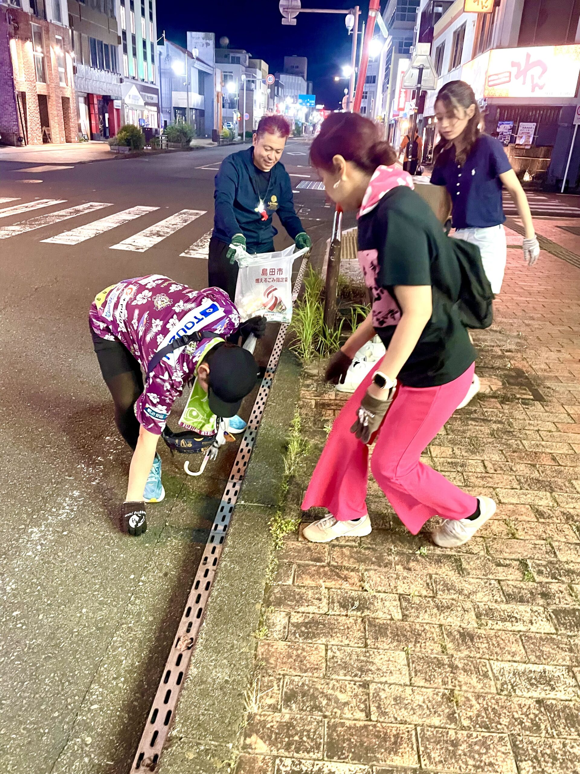 【#394】島田プロギング開催~ビア・パーク終了後のナイトプロギングで夜のまちを守る~の活動写真
